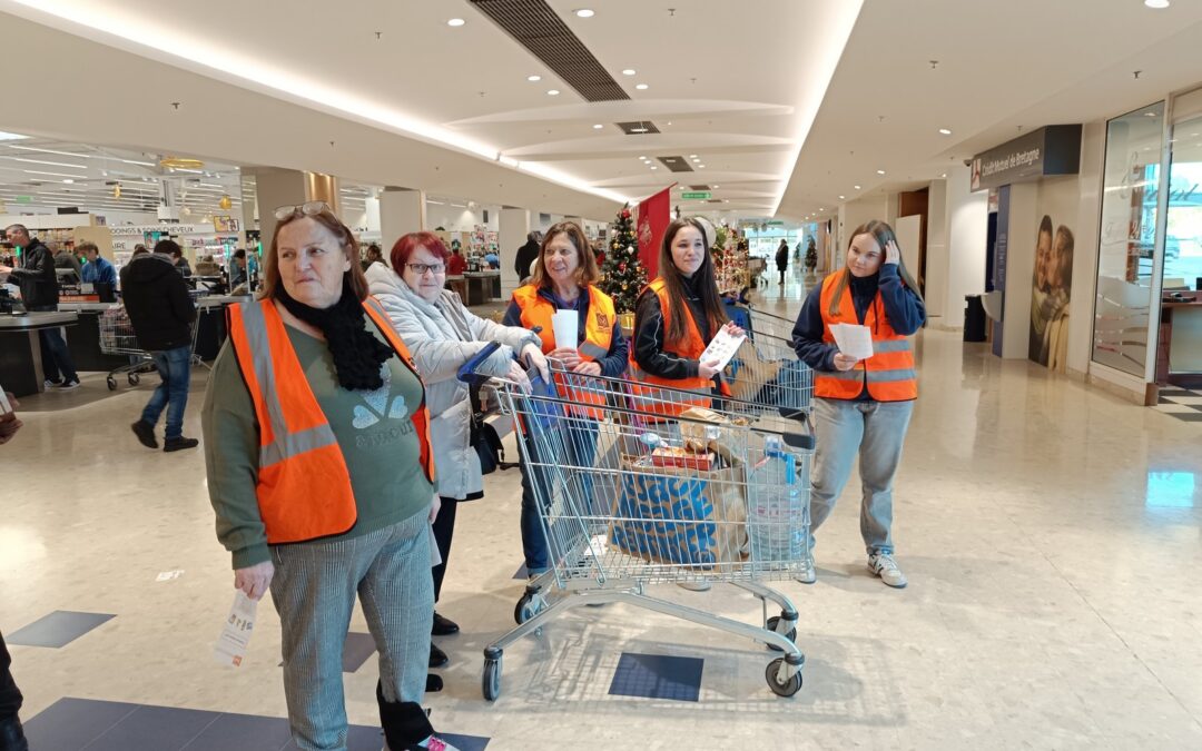 Les CAP SAPVER au service de la collecte pour la banque alimentaire du Morbihan