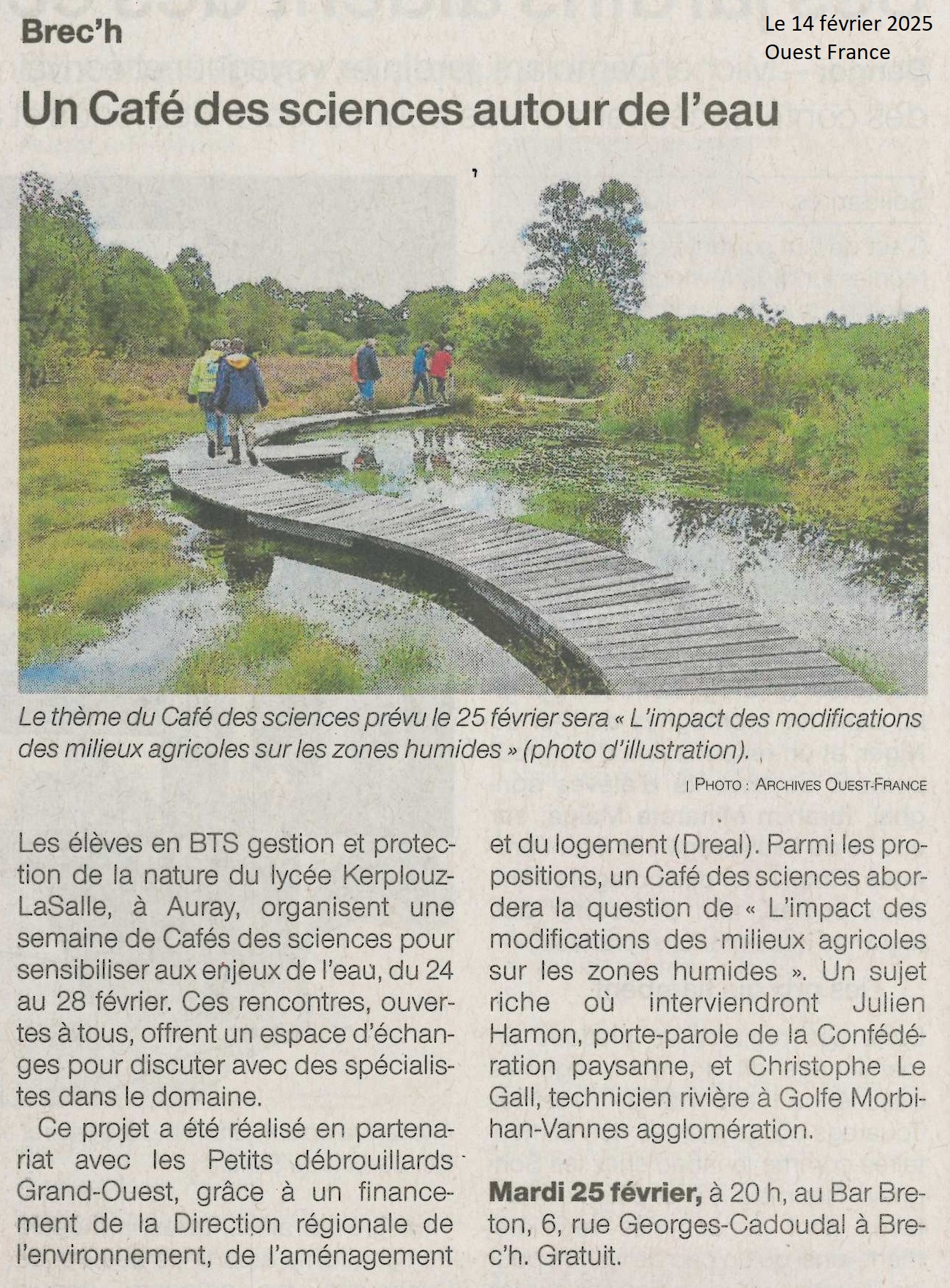 Un Café des sciences autour de l’eau